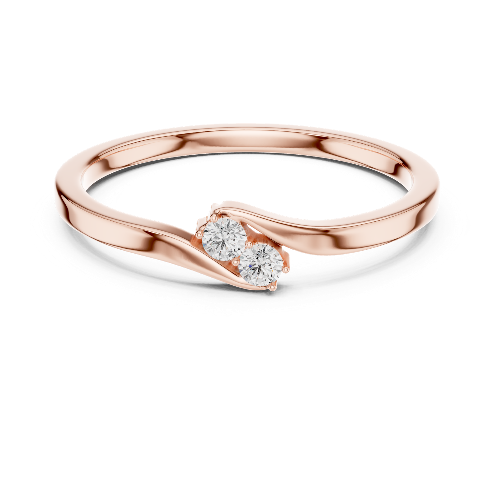 Gold Ring SBWR(41), Rose Gold, view 4