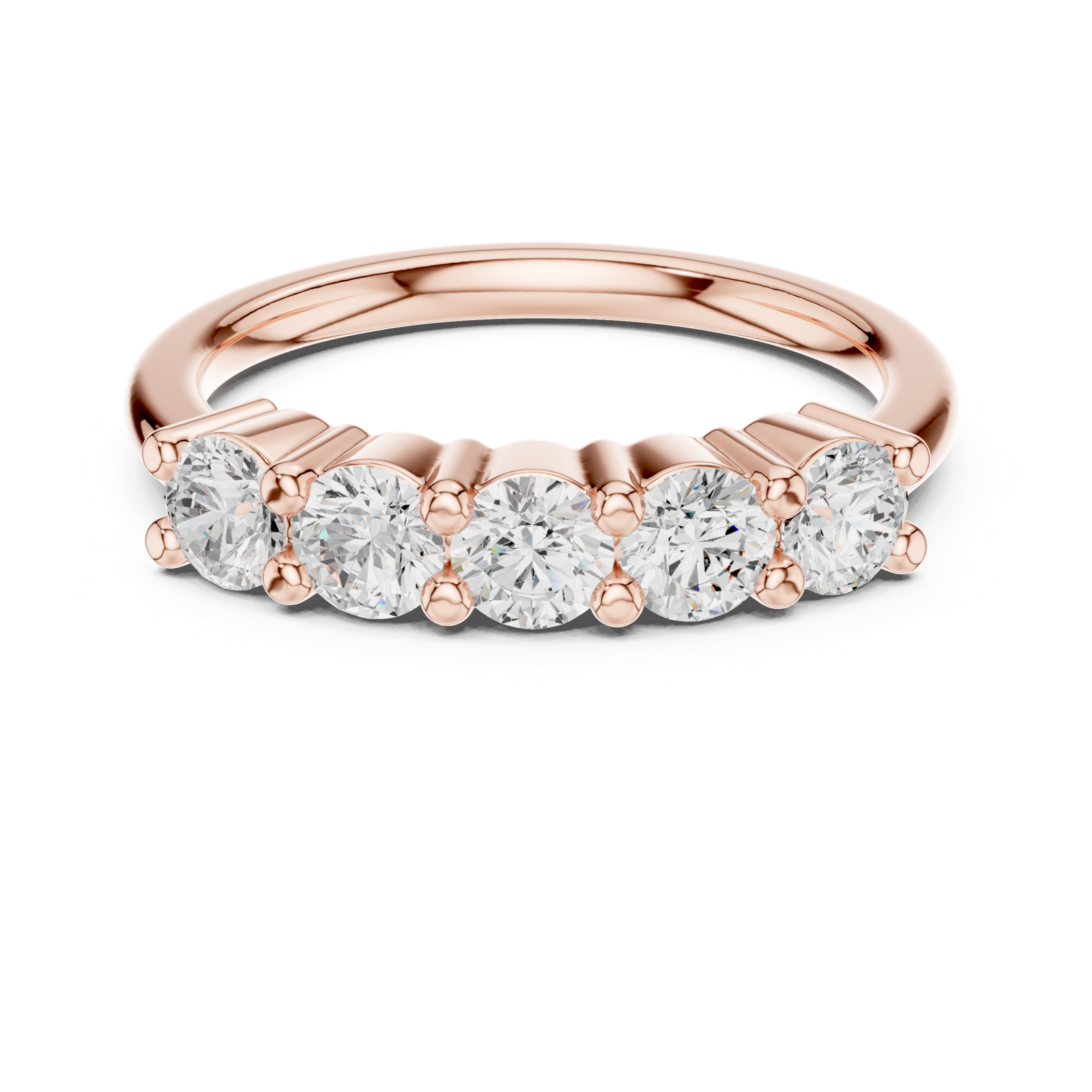 Gold Ring DDLR-615, Rose Gold, view 4
