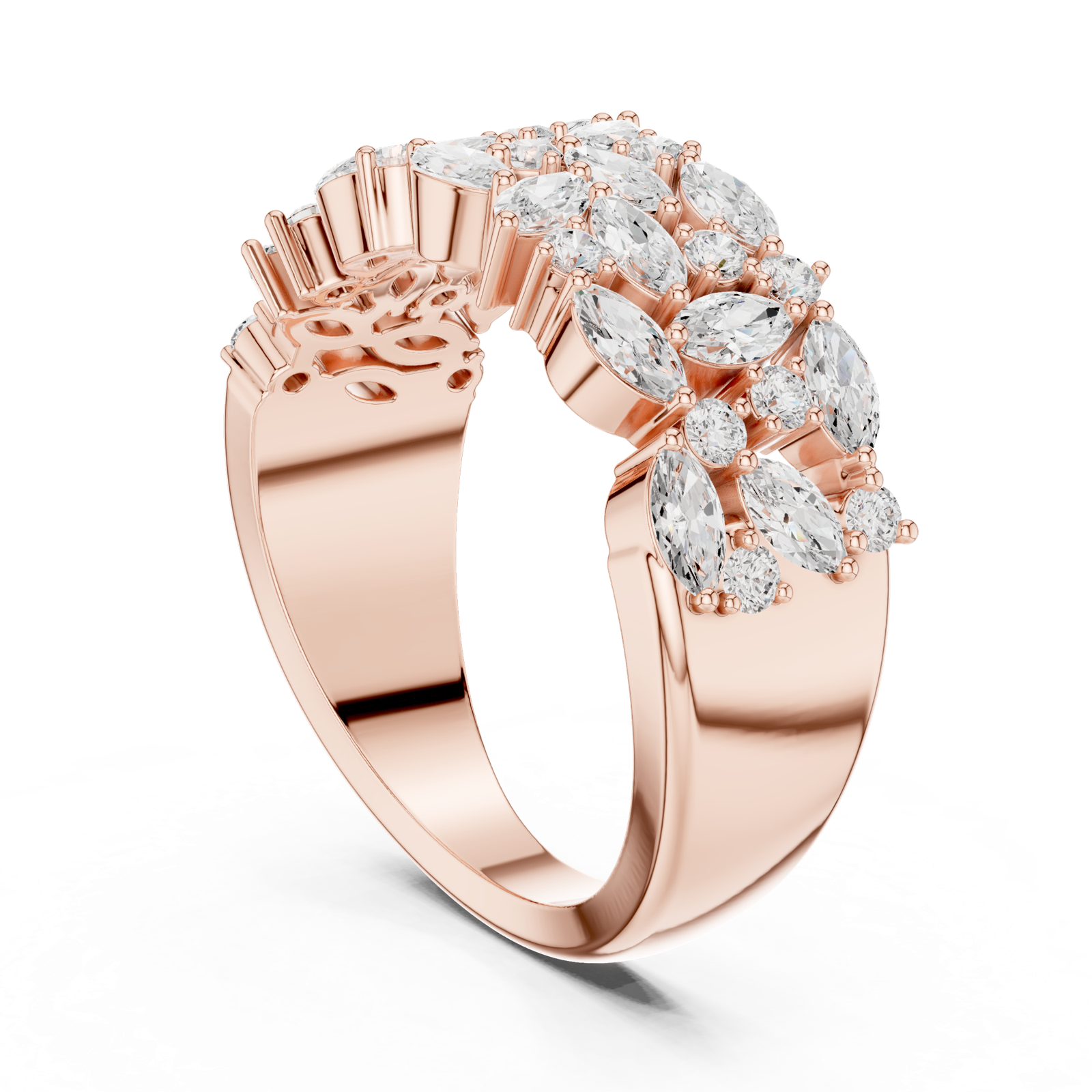 Gold Ring DDLR-394, Rose Gold