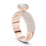 Gold Ring DDLR-1098, Rose Gold, view 1