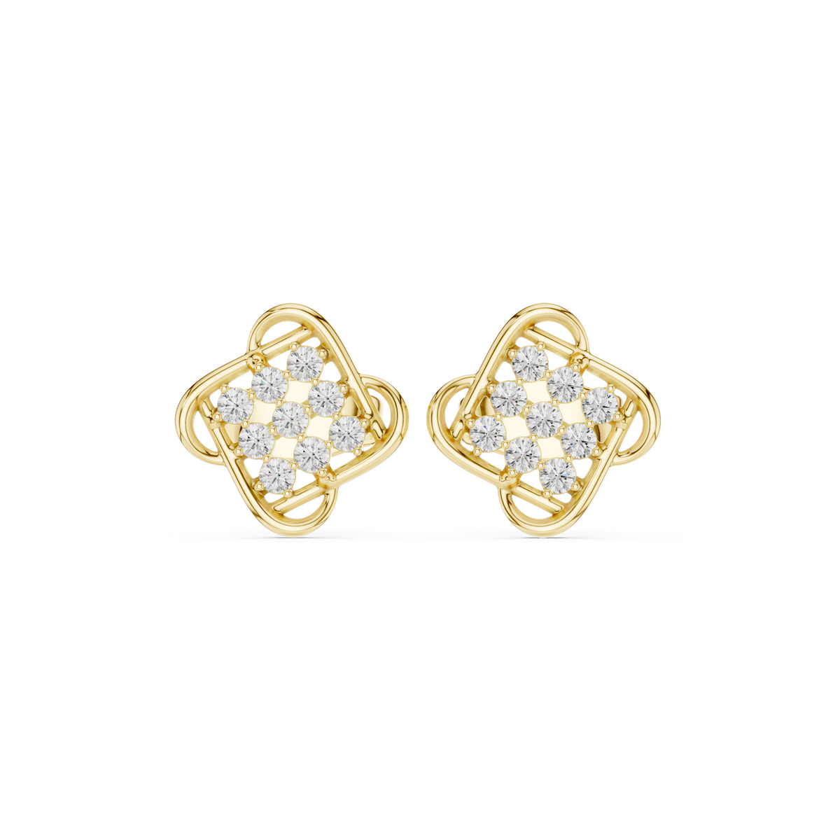 Gold Earrings SBER(39), Yellow Gold