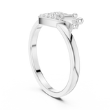 Gold Ring 12-10025@L, White Gold, view 1