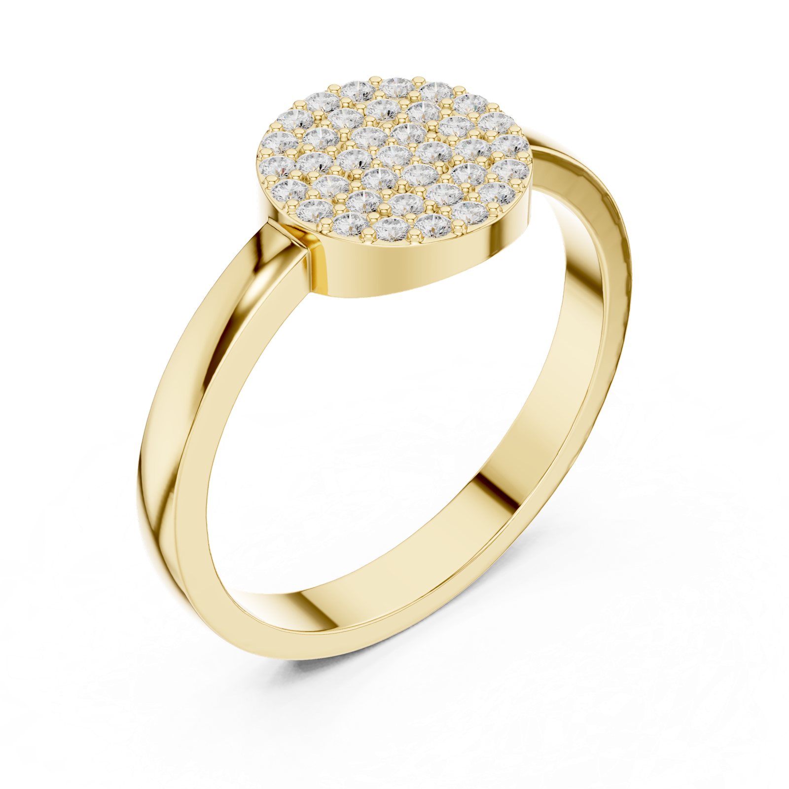 Gold Ring DDLR-584, Yellow Gold, view 2
