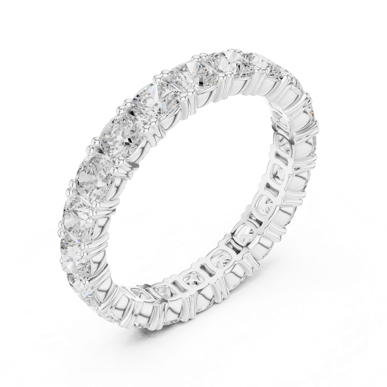 Gold Ring DDLR-624, White Gold, view 2