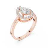 Gold Ring ALR-30, Rose Gold, view 2