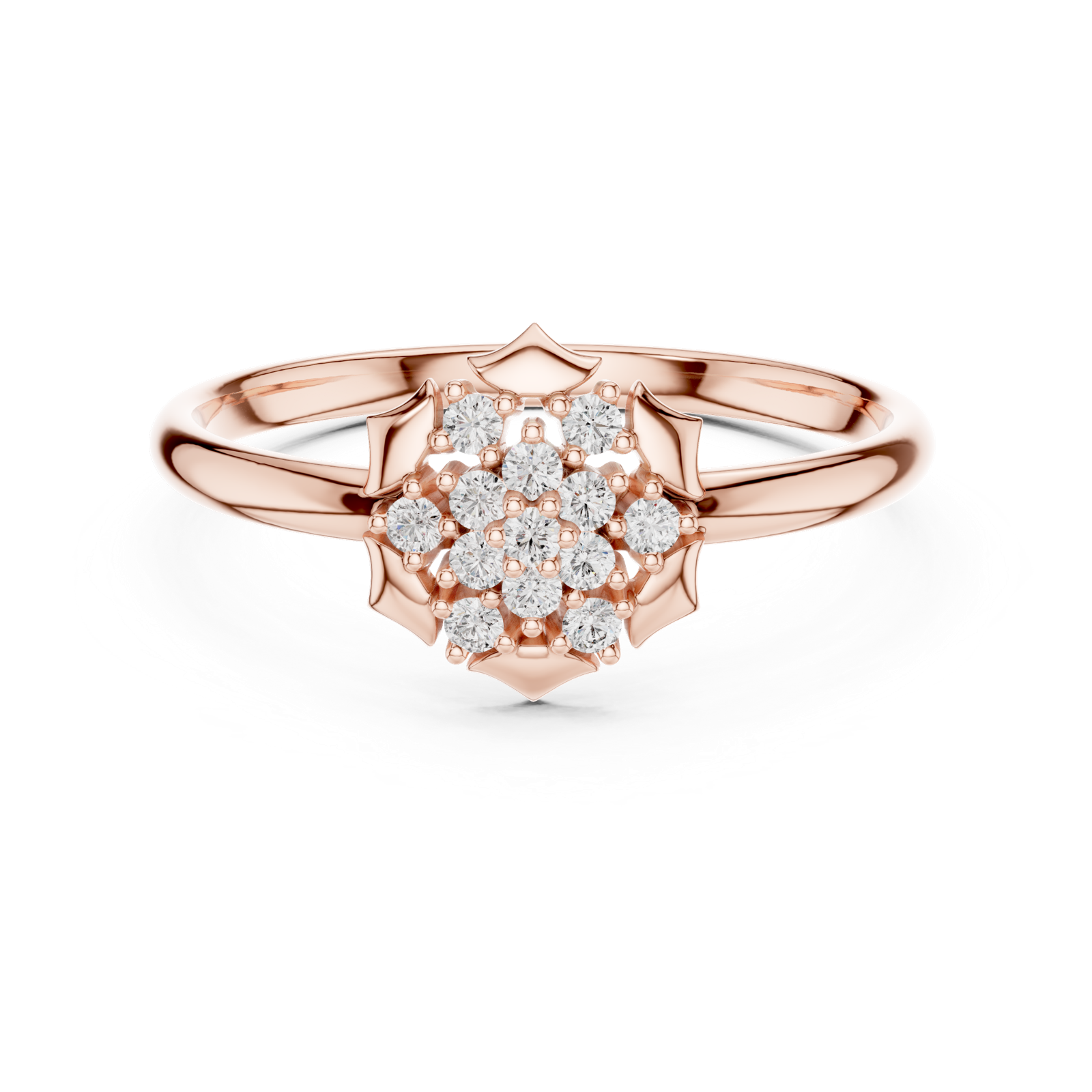 Gold Ring 1 (416), Rose Gold, view 4