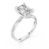 Gold Ring DDLR-963, White Gold, view 2