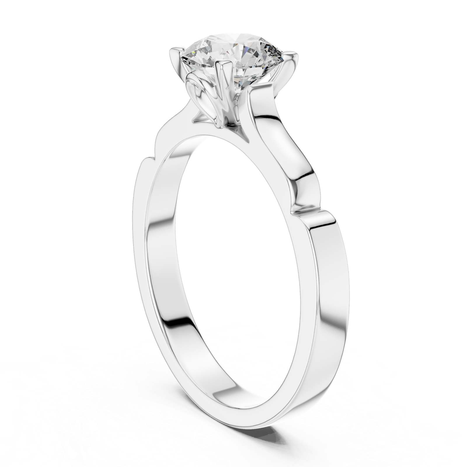 Gold Ring LR-0008, White Gold