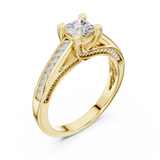 Gold Ring LR-0284, Yellow Gold, view 2
