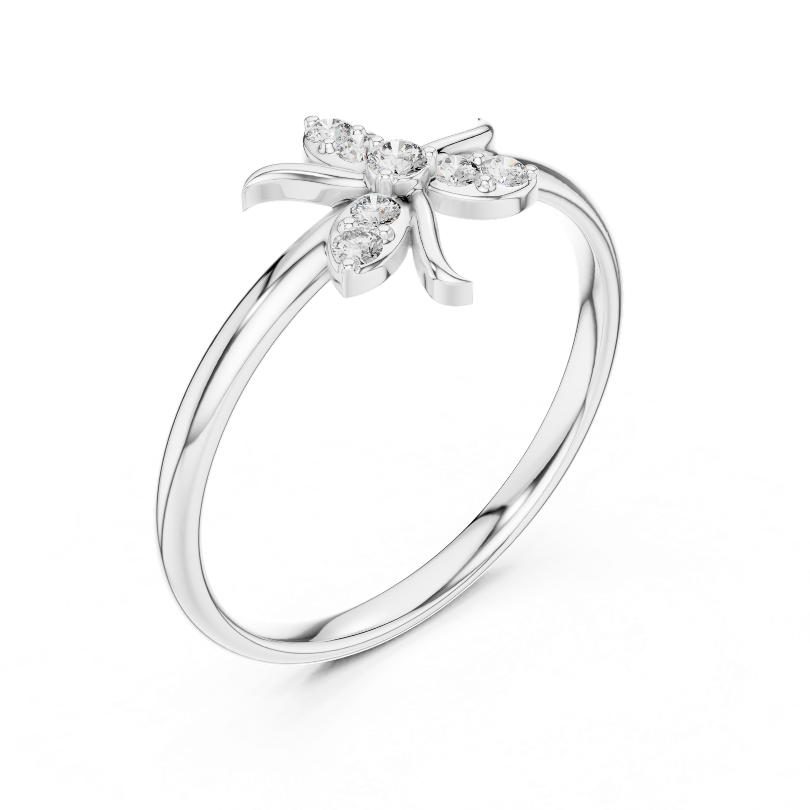 Gold Ring 1 (342), White Gold, view 2