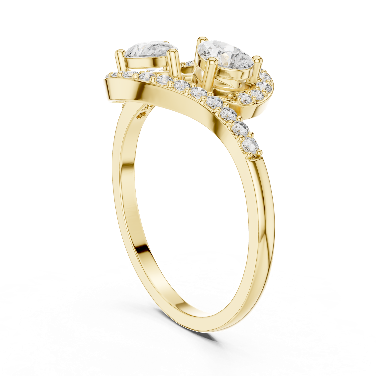 Gold Ring HLR-175, Yellow Gold