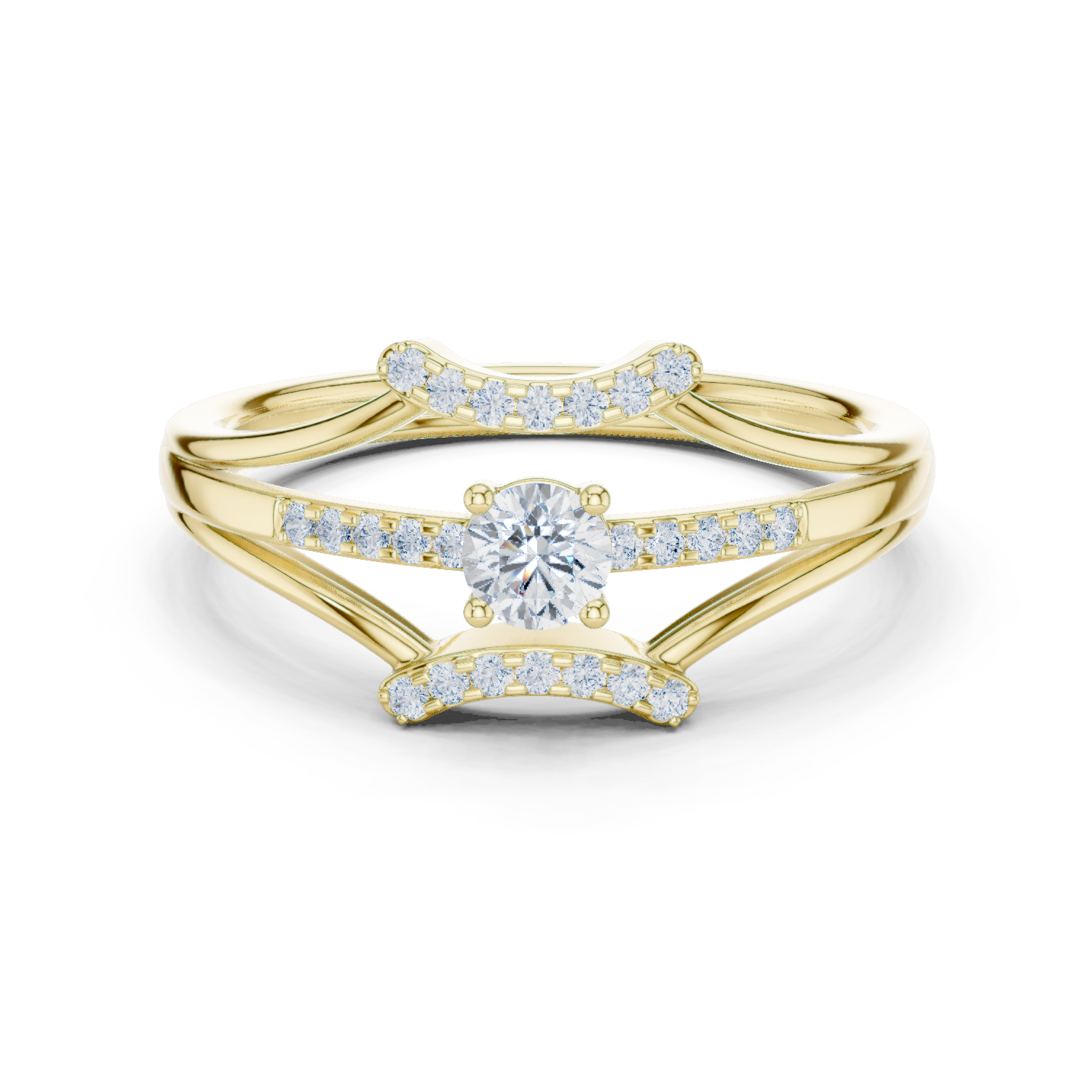 Gold Ring DDLR-843, Yellow Gold