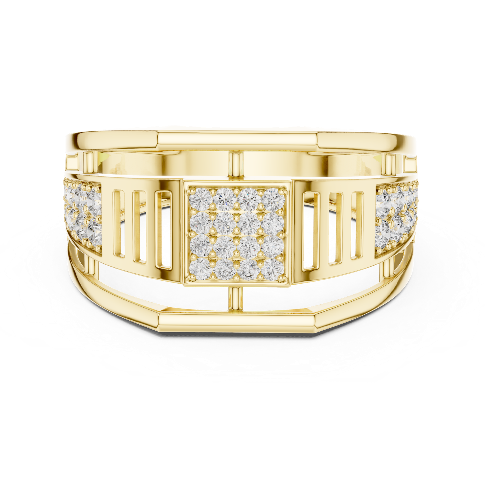 Gold Ring LR-01 (8), Yellow Gold, view 4