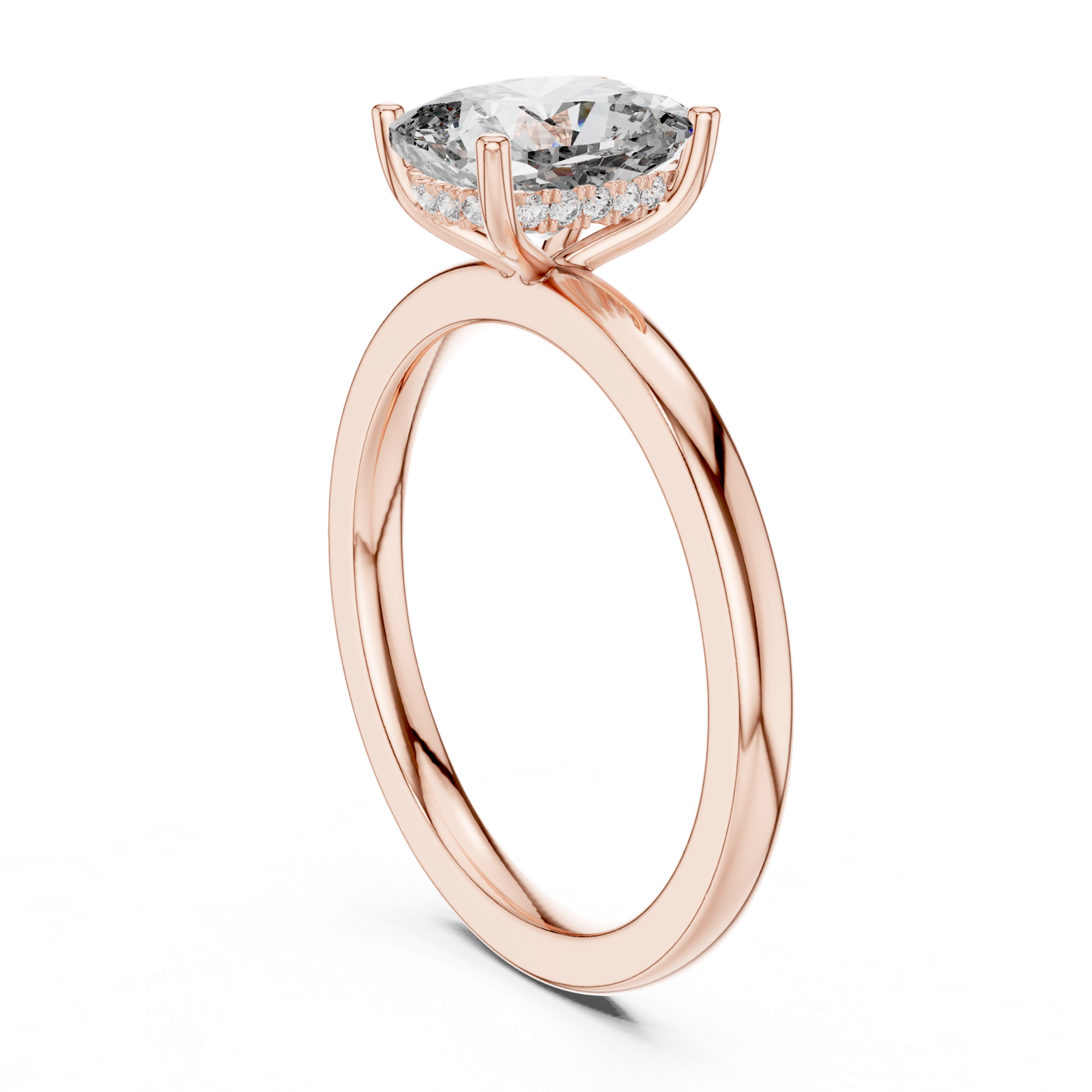 Gold Pendant 9-10037L_SS12, Rose Gold, view 1