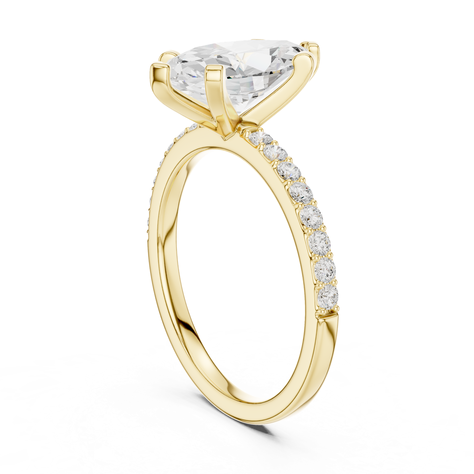 Gold Ring DDLR-887, Yellow Gold, view 1