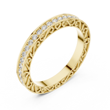Gold Ring DDLR-238, Yellow Gold, view 2