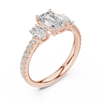 Gold Ring DDLR-706, Rose Gold, view 2