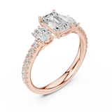 Gold Ring DDLR-706, Rose Gold, view 2