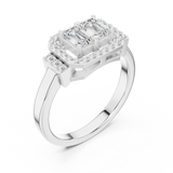 Gold Ring DDLR-534, White Gold, view 2