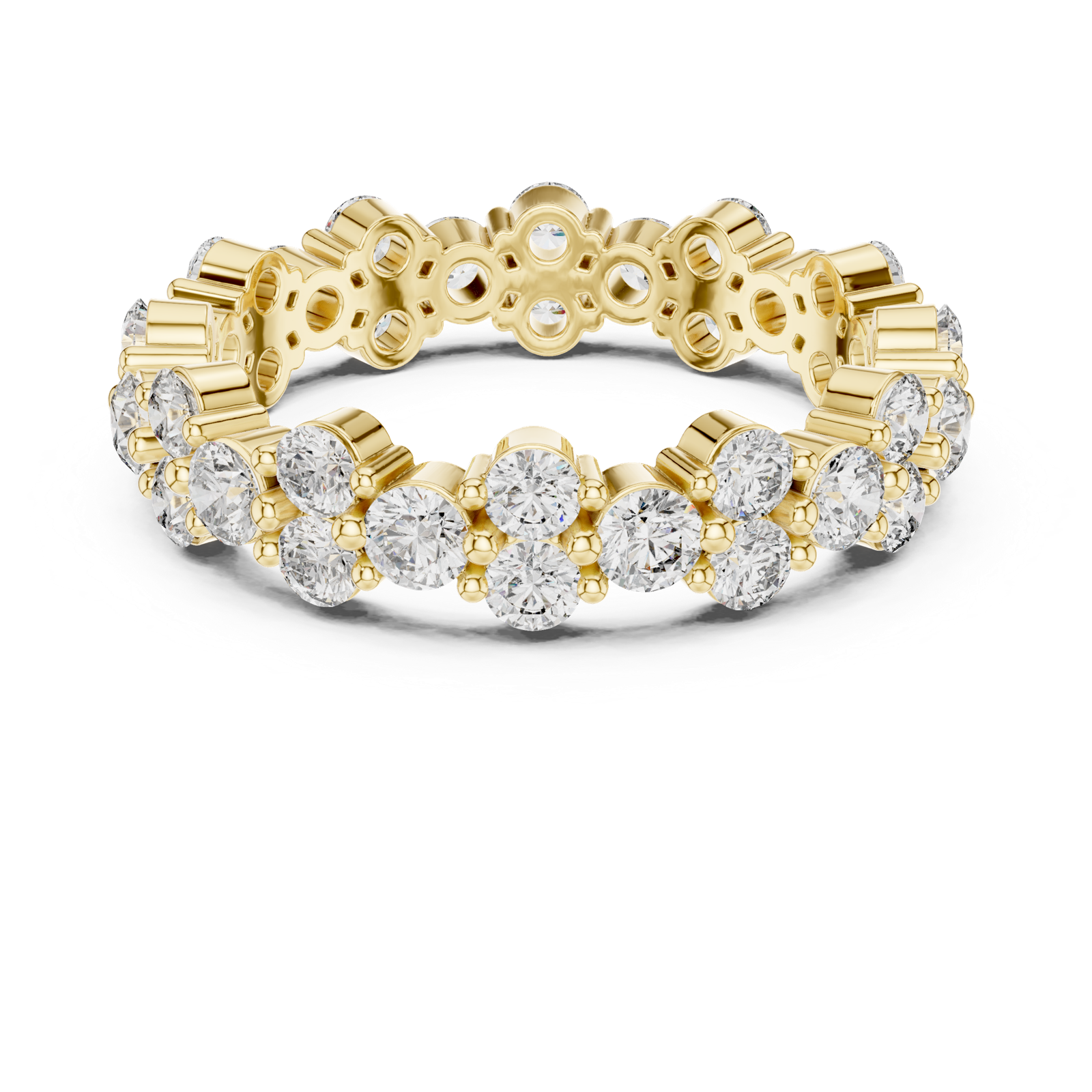 Gold Ring DDLR-210, Yellow Gold, view 4
