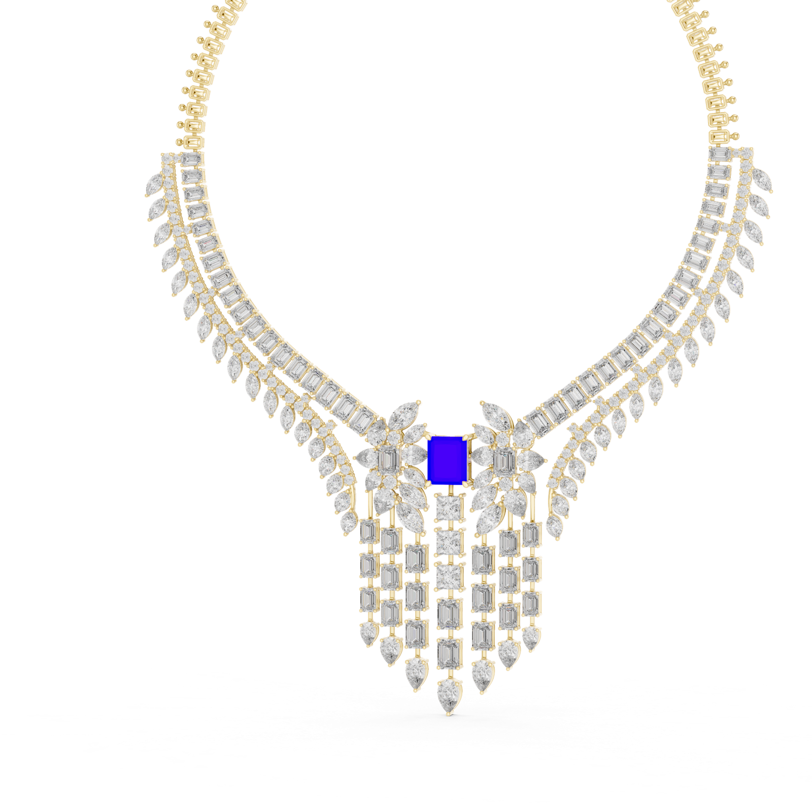 Gold Necklace GNK-0053, Yellow Gold, view 2