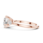 Gold Ring DDLR-270, Rose Gold, view 3