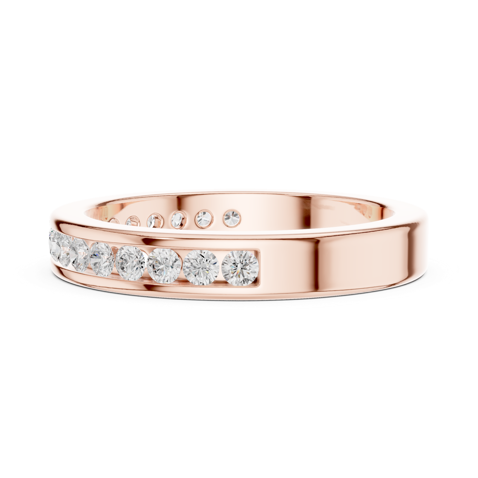 Gold Ring DDLR-437, Rose Gold, view 3