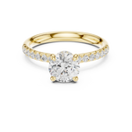 Gold Ring DDLR-643, Yellow Gold, view 4