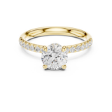 Gold Ring DDLR-643, Yellow Gold, view 4