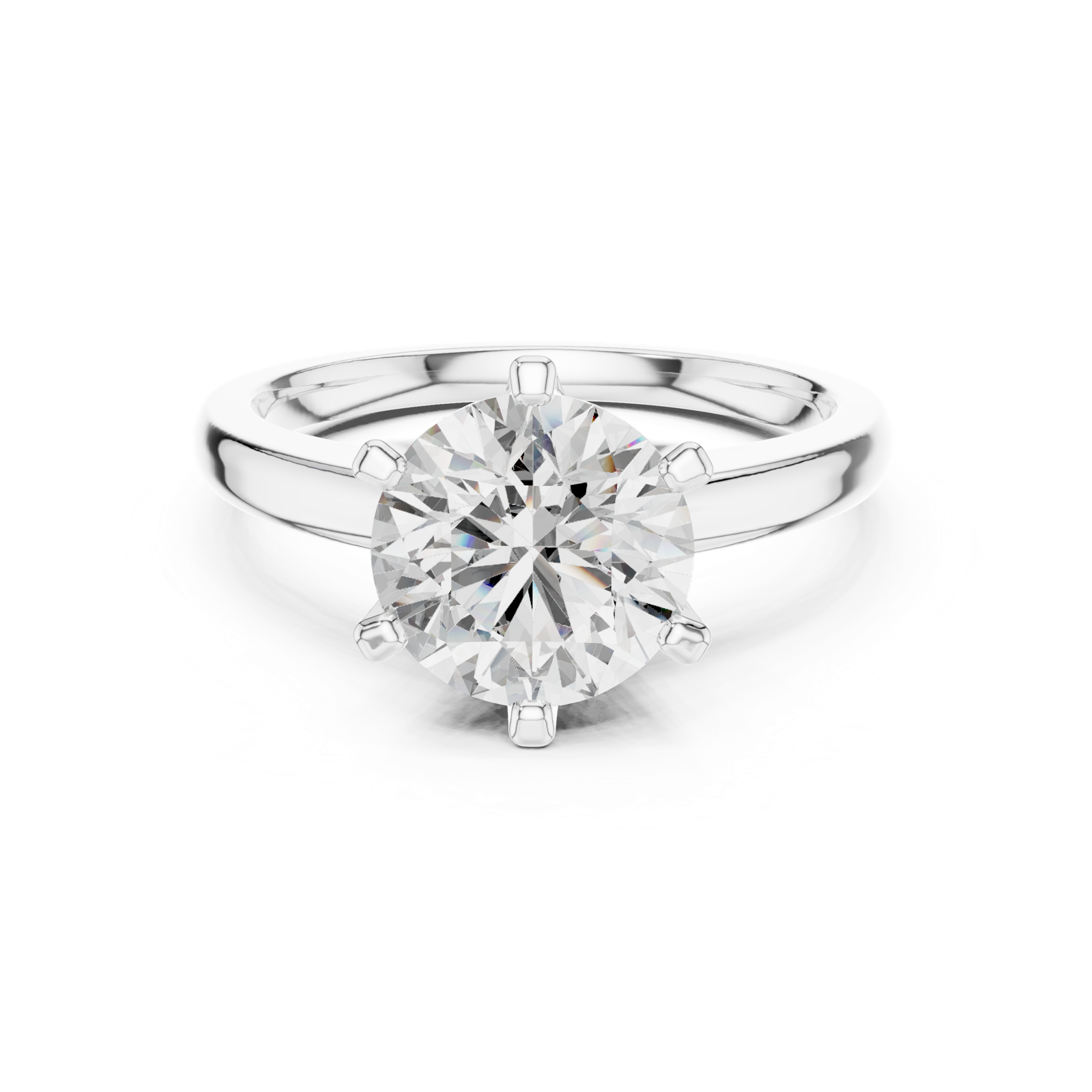 Gold Ring 00001L (36), White Gold