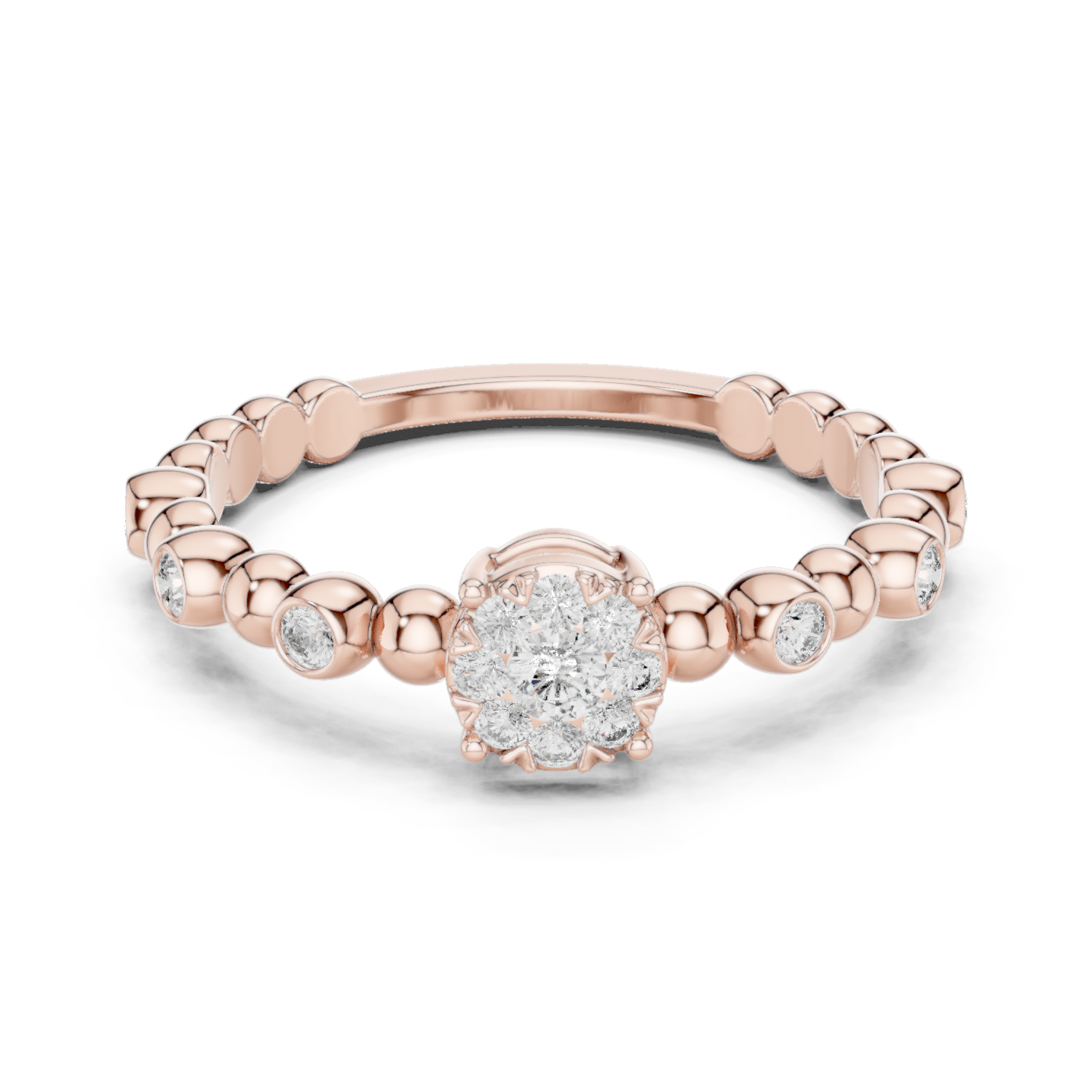 Gold Ring 19-120010L, Rose Gold