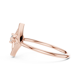 Gold Ring DR-6250, Rose Gold, view 3