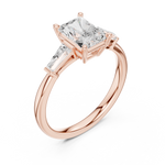 Gold Ring DDLR-923, Rose Gold, view 2