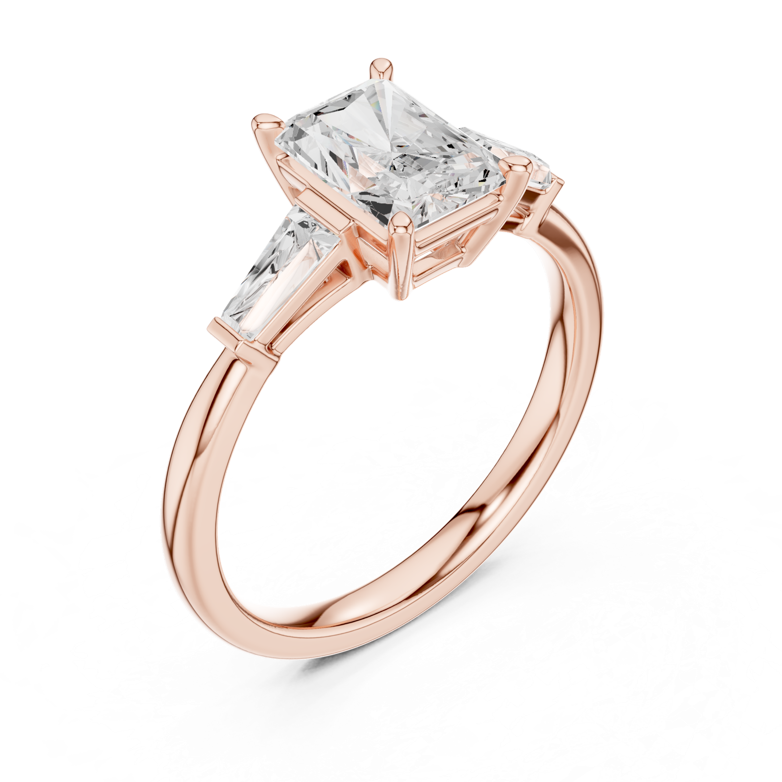 Gold Ring DDLR-923, Rose Gold, view 2
