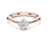 Gold Ring DDLR-548, Rose Gold, view 4