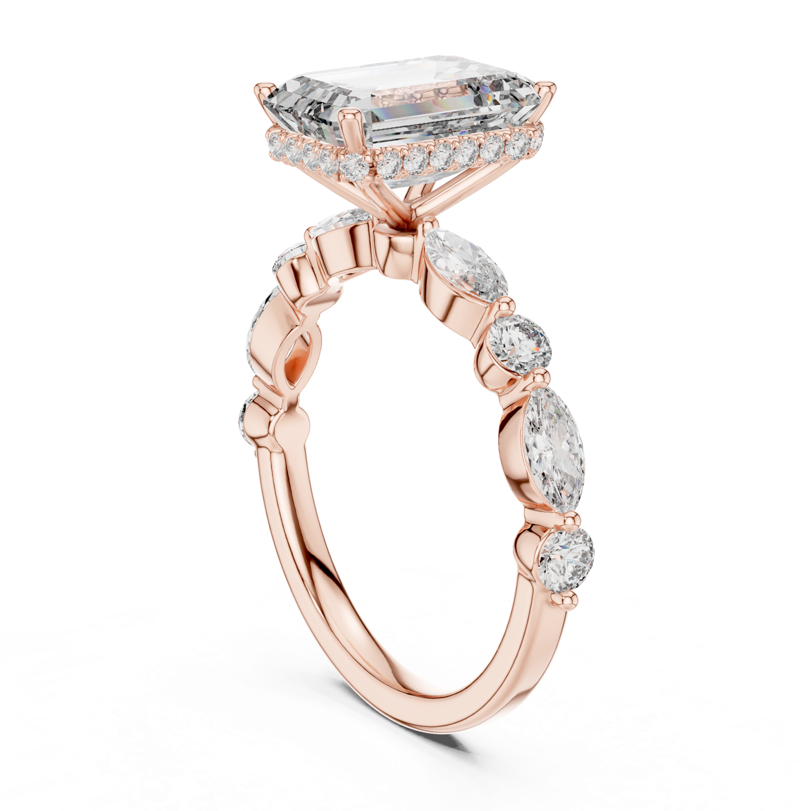 Gold Pendant 9-10014L_04, Rose Gold, view 1