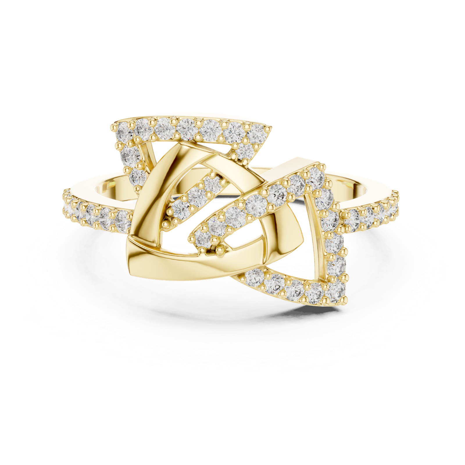 Gold Ring LR-01 (83), Yellow Gold, view 4
