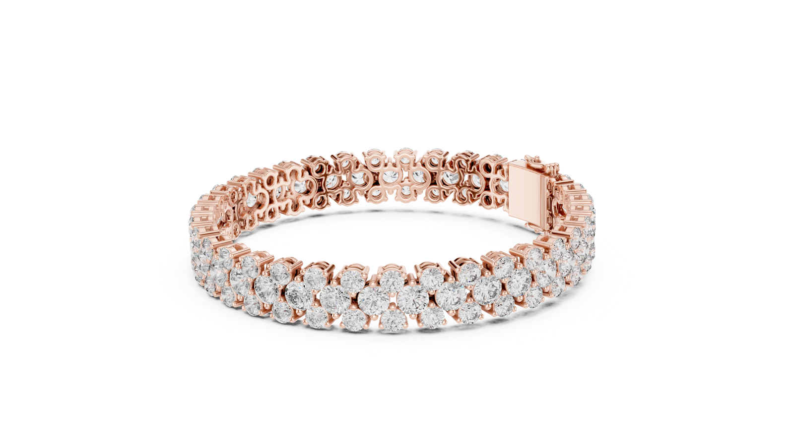Gold Bracelet GLBR-0017, Rose Gold, view 1