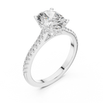 Gold Ring DDLR-169, White Gold, view 2