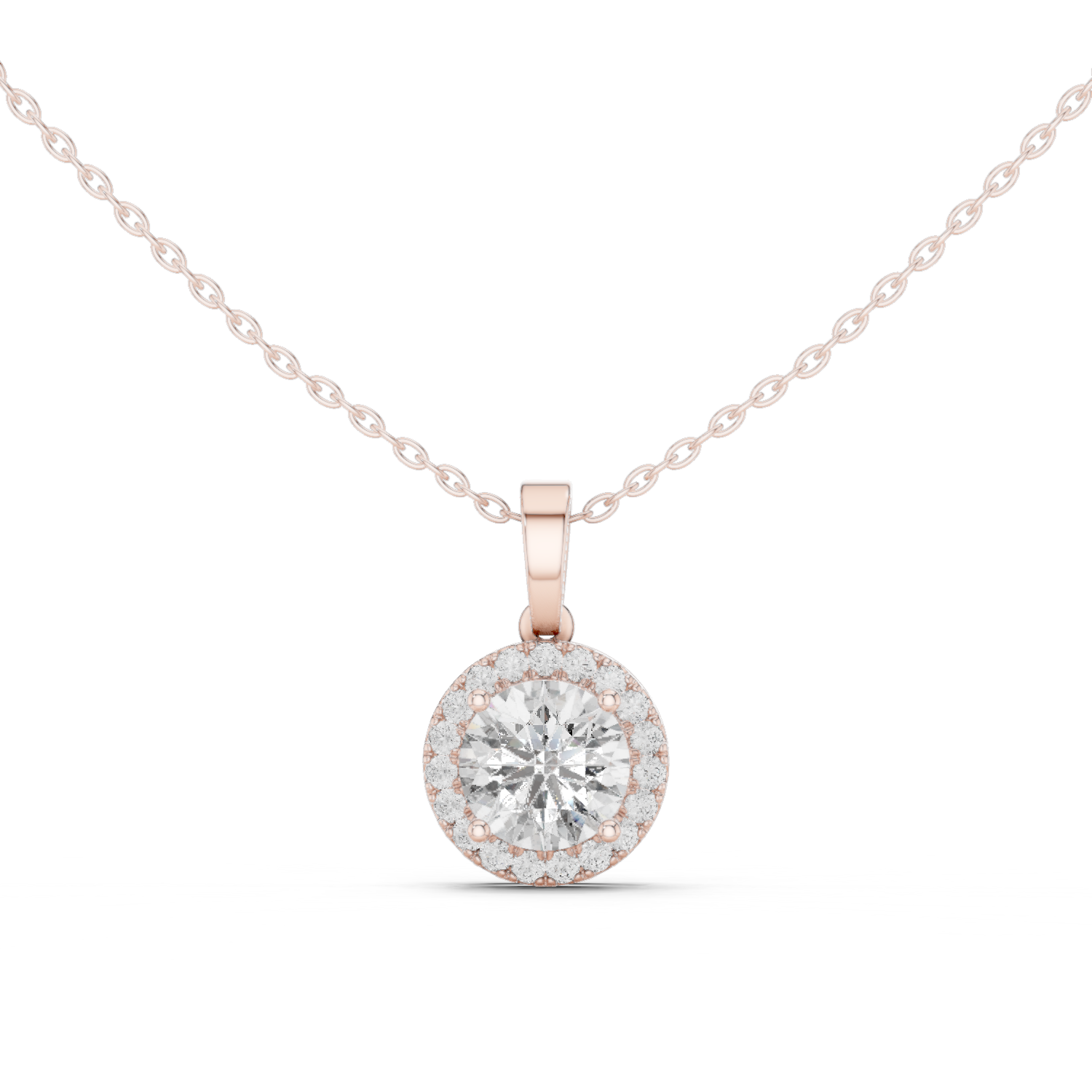 Gold Pendant GPD-0012, Rose Gold