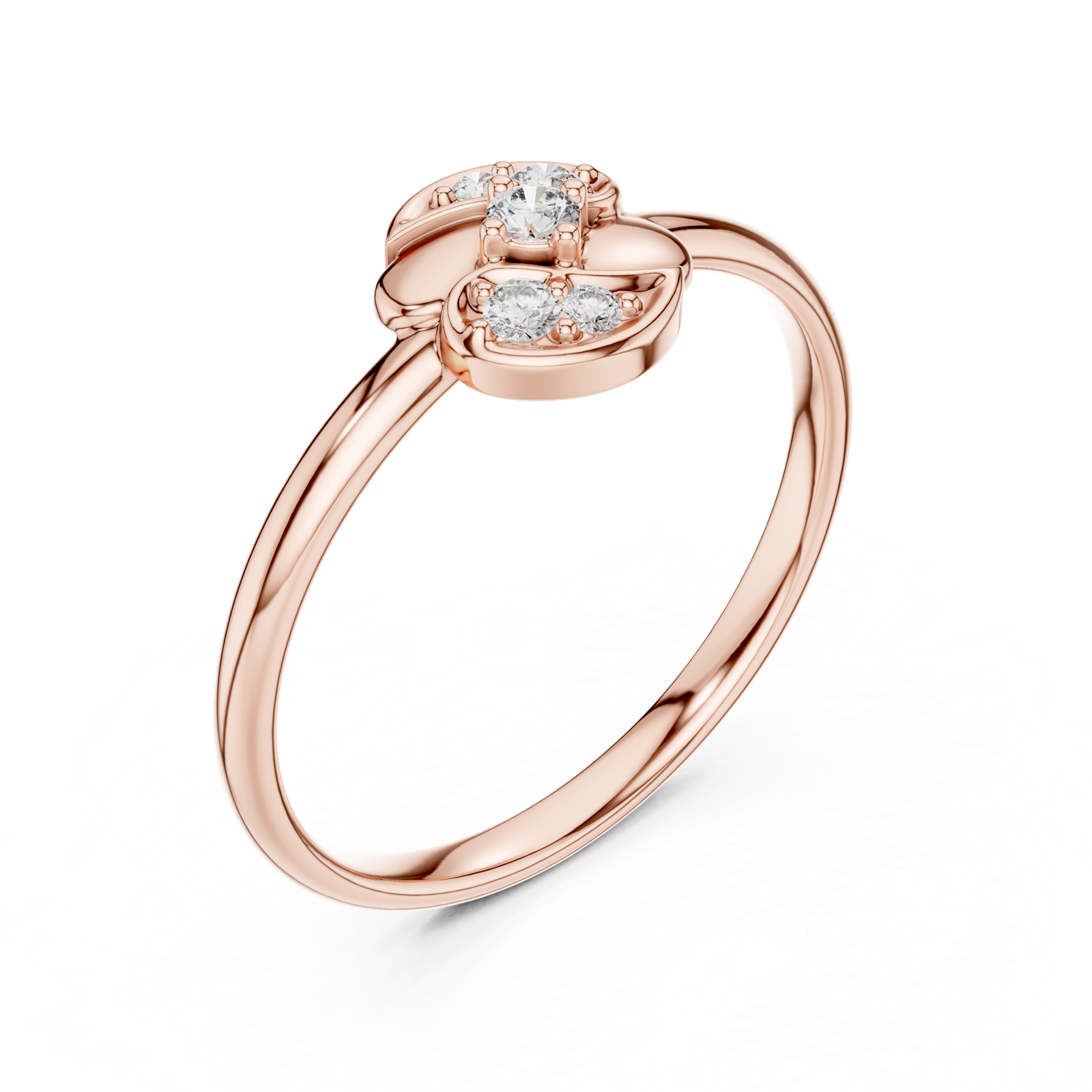 Gold Ring 1 (352), Rose Gold, view 2