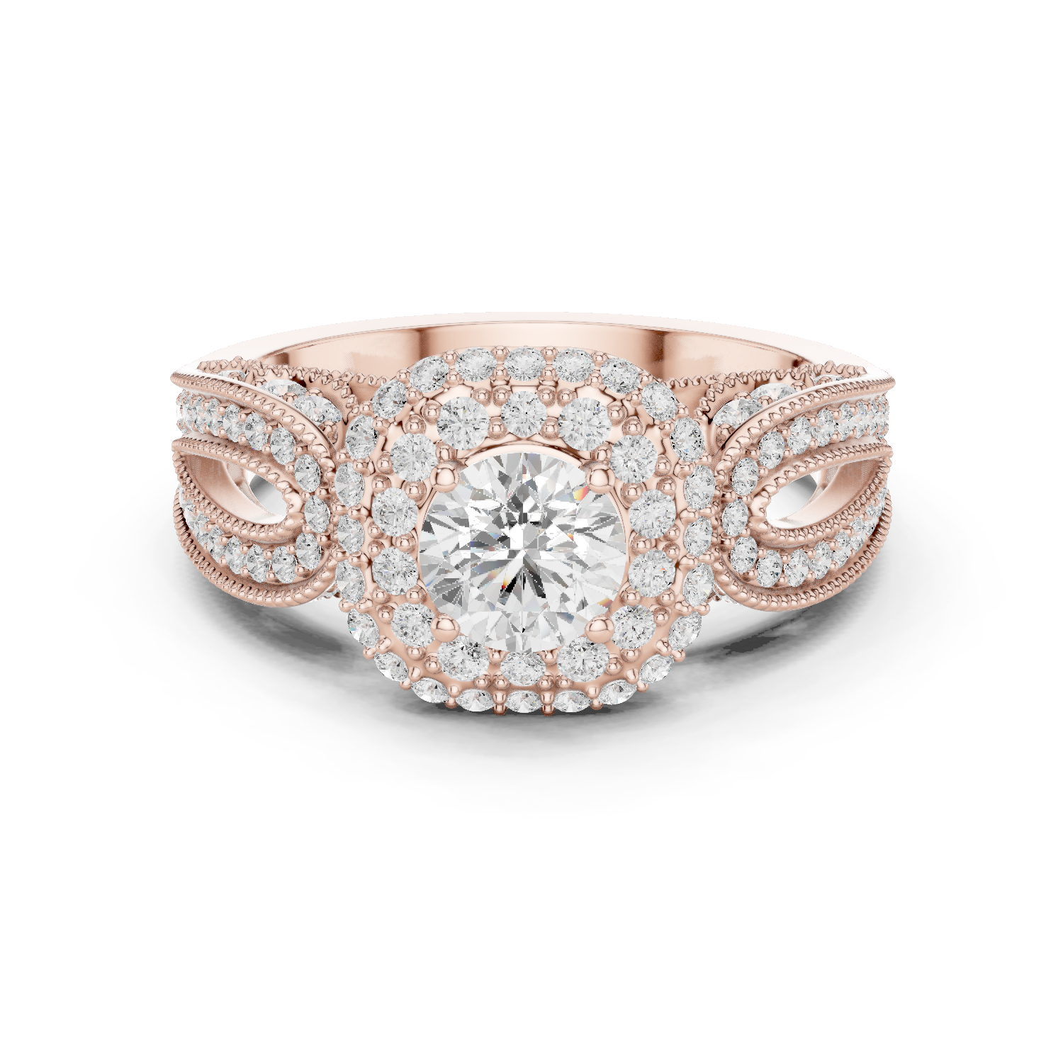 Gold Ring DDLR-777, Rose Gold
