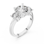 Gold Ring DDLR-042, White Gold, view 2
