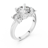 Gold Ring DDLR-042, White Gold, view 2