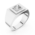 Gold Ring L28-GR, White Gold, view 2