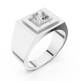 Gold Ring L28-GR, White Gold, view 2