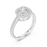 Gold Ring DDLR-668, White Gold, view 2