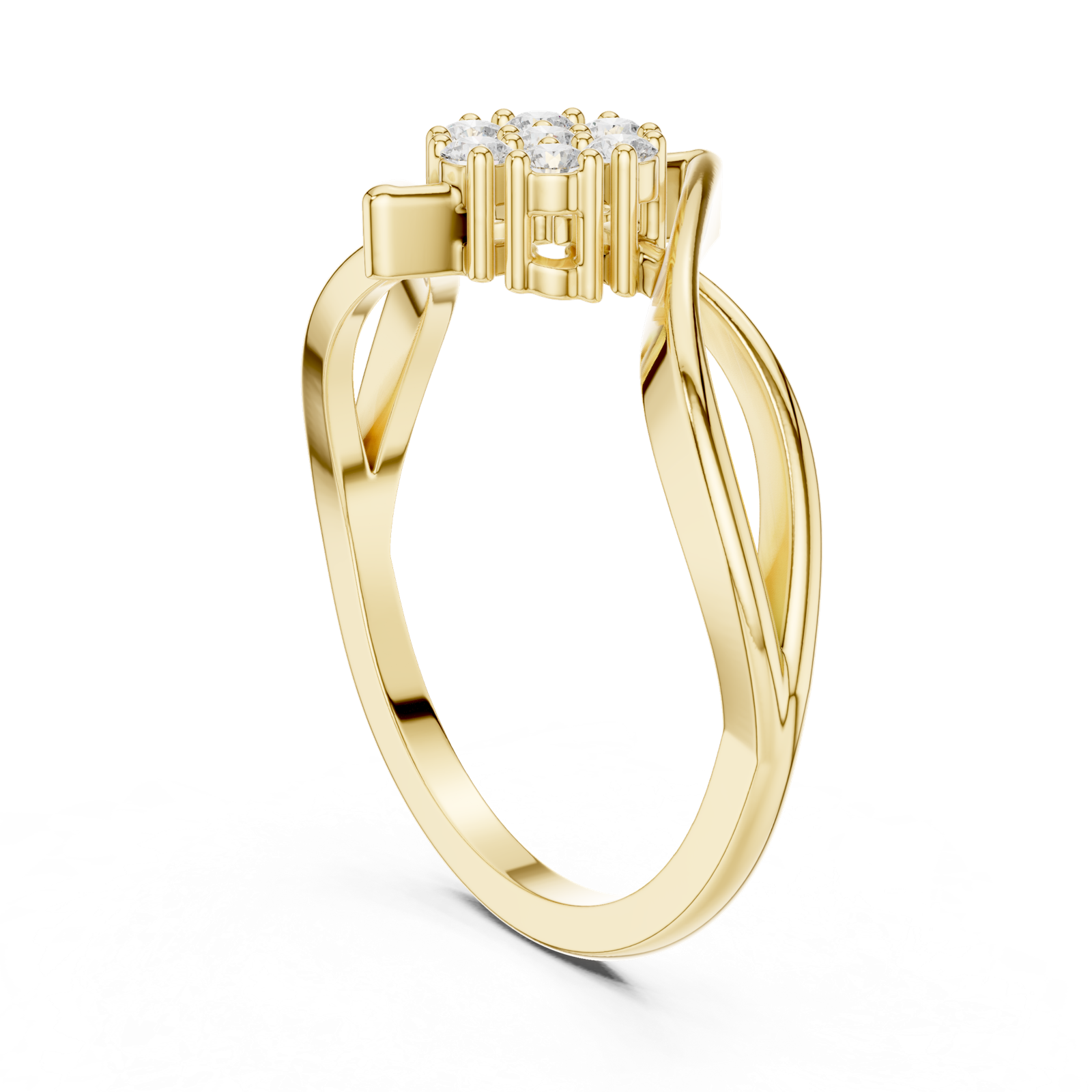 Gold Ring DDLR-826, Yellow Gold, view 1