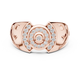 Gold Ring LR-01 (42), Rose Gold, view 4