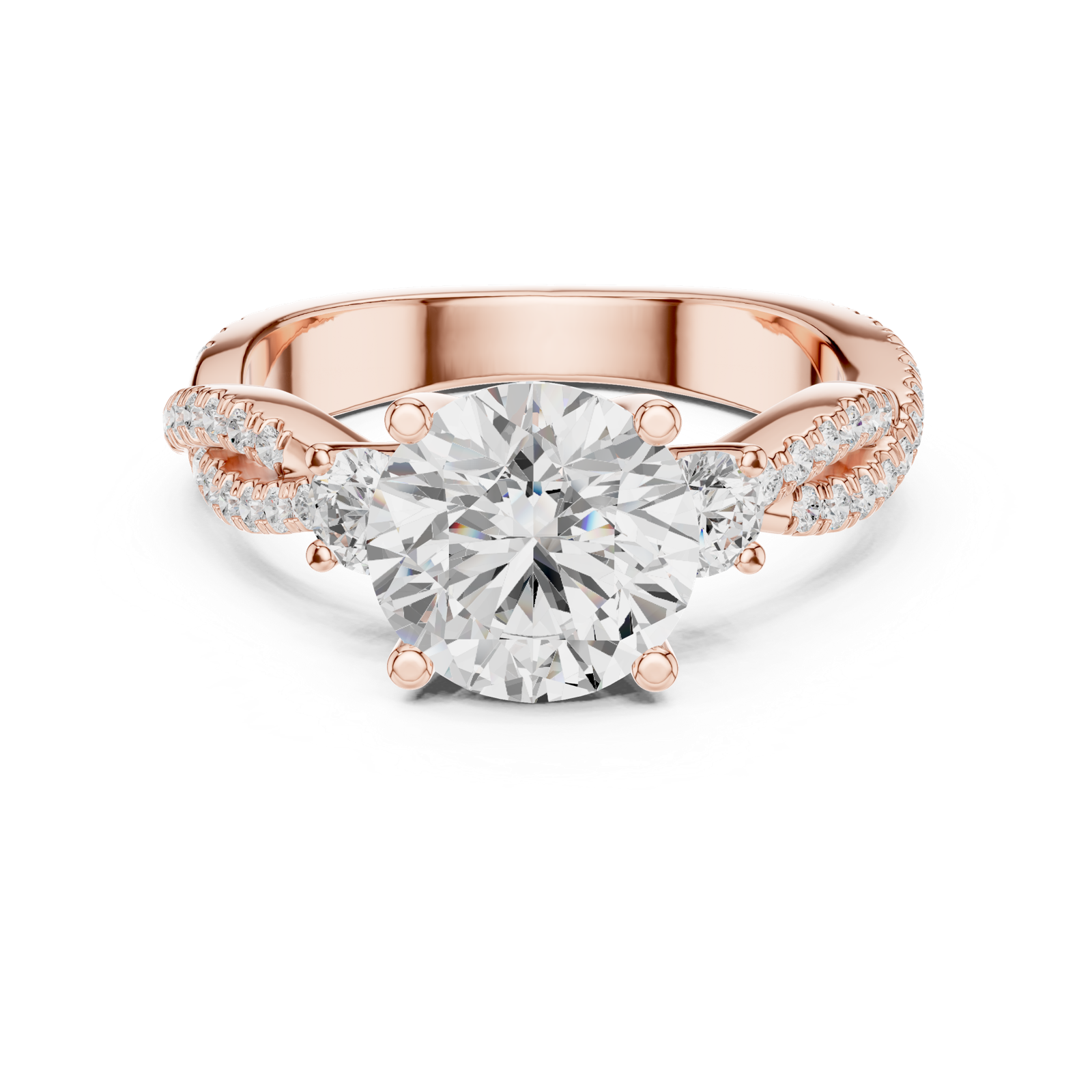 Gold Ring DDLR-1040, Rose Gold